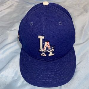 Era 59Fifty Los Angeles LA Dodgers Game Fitted Hat (Dark Royal) MLB Cap
